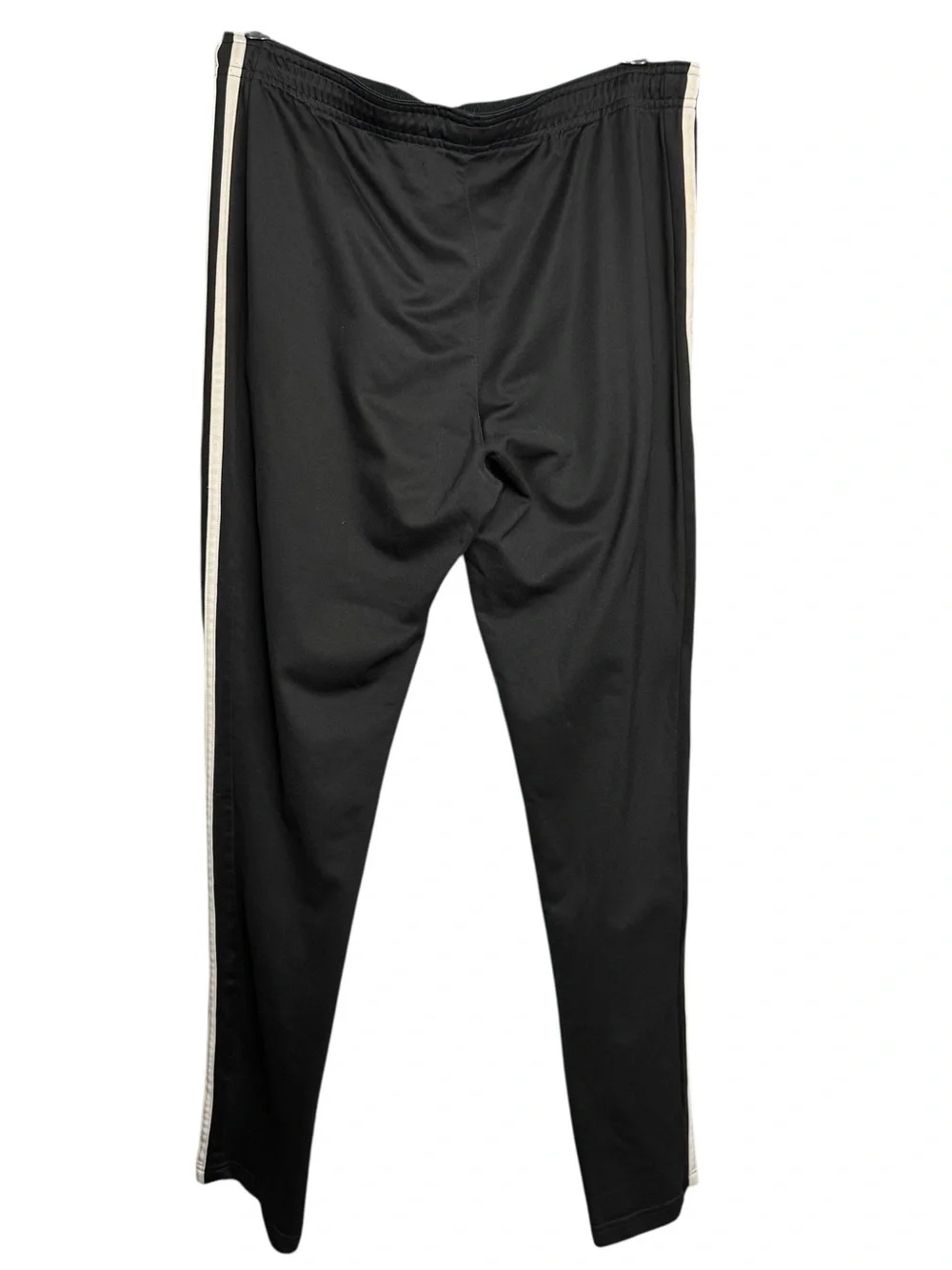 adidas Men’s Black Track Pants with White Side Stripes